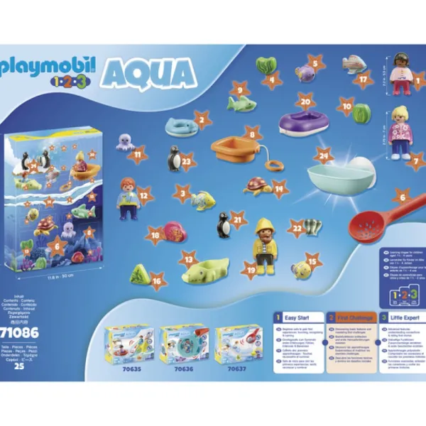 Playmobil 71086 - Calendrier De L'avent 1,2,3 Aqua- Calendriers De L'avent