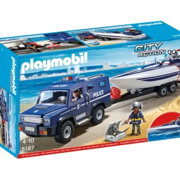 Playmobil Playmobil|5187 - City Action - Fourgon Et Vedette De Police
