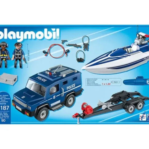 Playmobil Playmobil|5187 - City Action - Fourgon Et Vedette De Police