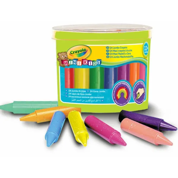 Crayola 24 Maxi Crayons A La Cire- Dessin Et Peinture