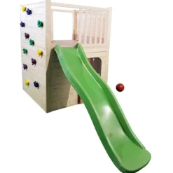 LG Distribution Aire De Jeux En Bois Sport Avec Toboggan- Aires De Jeux