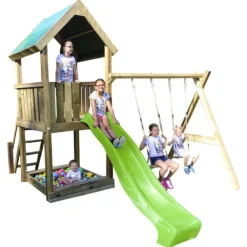 BnB Wood Aire De Jeux Riverside Avec Tour Et Portique- Aires De Jeux