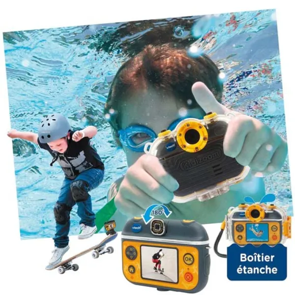 VTech Appareil Photo Kidizoom Action Cam 180- Appareils Photo Et Camera