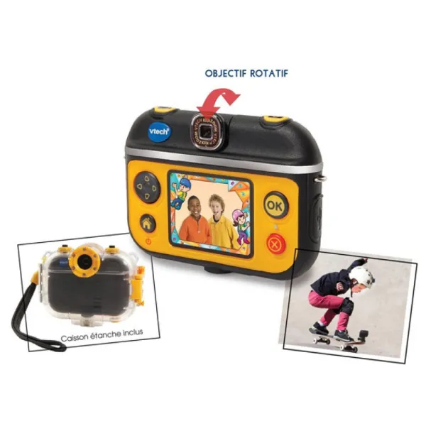 VTech Appareil Photo Kidizoom Action Cam 180- Appareils Photo Et Camera