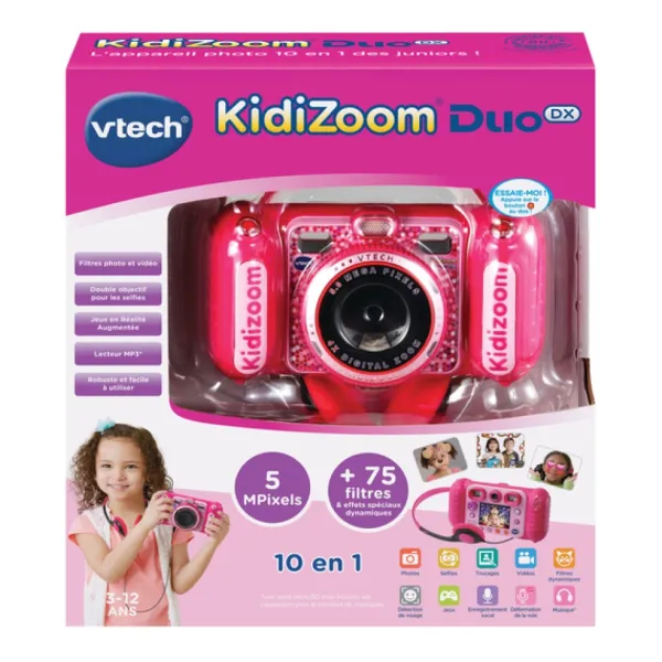 VTech Appareil Photo Kidizoom Duo Dx Rose- Appareils Photo Et Camera