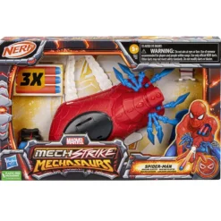 Nerf Arachno Blaster Spiderman - Marvel Mech Strike Mechasaurs- Nerf Et Jeux De Tirs
