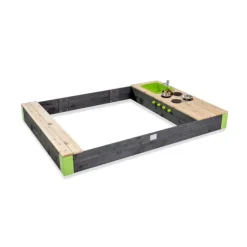 Exit Toys Bac A Sable En Bois Avec Cuisine Aksent 200 X 140- Bacs À Sable
