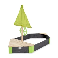 Exit Toys Bac A Sable En Bois Bateau Aksent 190 X 90 Cm- Bacs À Sable