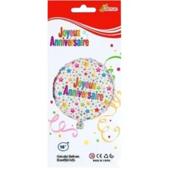 Kim Play Ballon Joyeux Anniversaire 45 Cm- Anniversaire