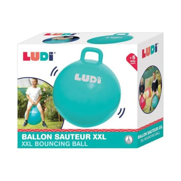 Ludi Ballon Sauteur Xxl Bleu- Ballons Sauteurs