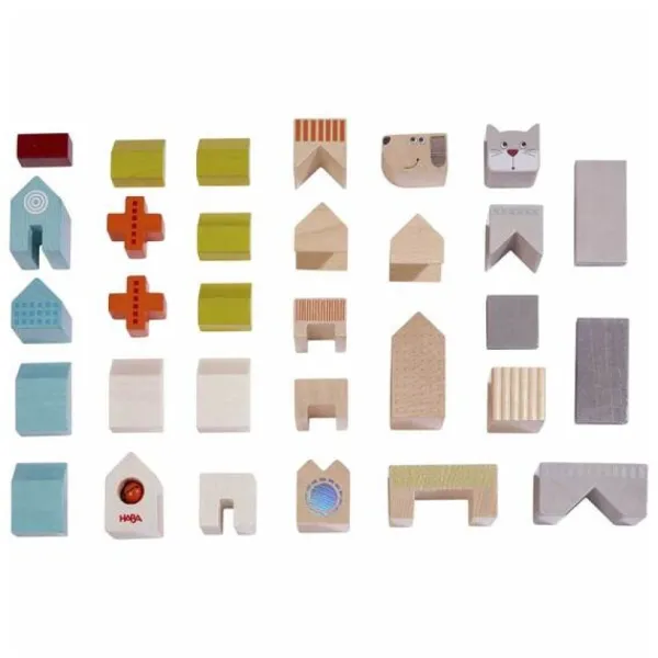 Haba Blocs De Construction En Bois Chien Et Chat- Planchettes Et Construction En Bois