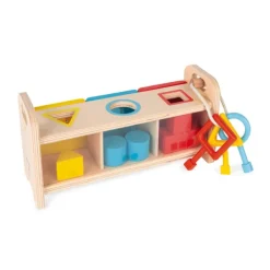 Janod Boite A Cles - Essentiel- Jouets À Emboîter, À Empiler