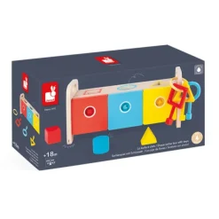 Janod Boite A Cles - Essentiel- Jouets À Emboîter, À Empiler