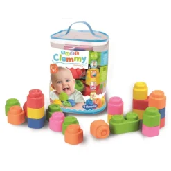 Clementoni Briques A Empiler - 24 Pieces - Clemmy- Jouets À Emboîter, À Empiler