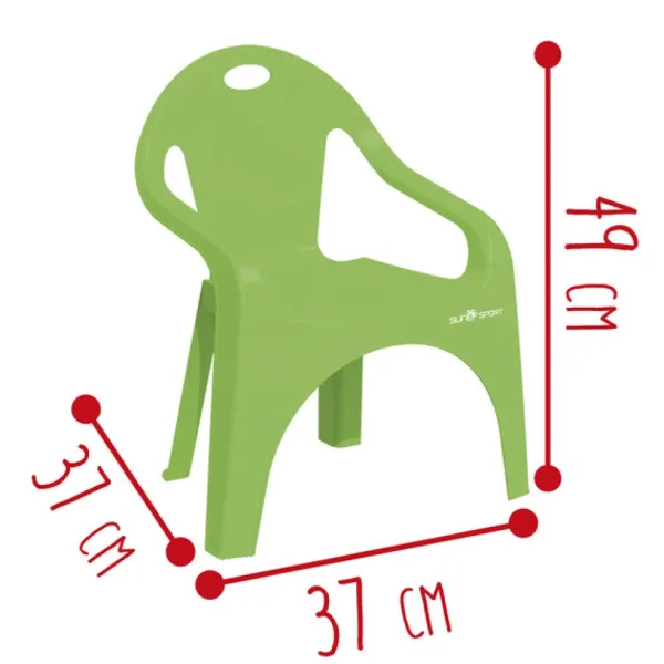 SUN and SPORT Chaise En Plastique 50 Cm- Tables Et Chaises De Jardin