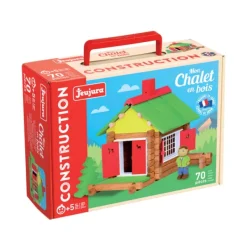 Jeujura Chalet En Bois 70 Pieces- Planchettes Et Construction En Bois