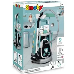 Smoby Nettoyage, Ménage|Chariot De Ménage + Aspirateur Electronique - 9 Accessoires