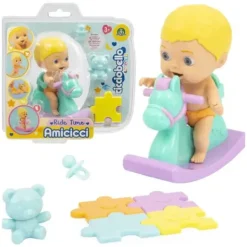 GP Toys Mini Poupées|Cicciobello Amicicci - Poupon Et Cheval A Bascule