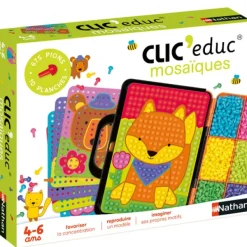 Nathan Jeux Clic Educ Mosaiques- Mosaïque, Sable Et Paillettes