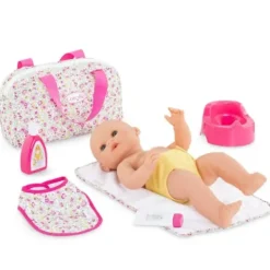 Corolle Faire Comme Les Grands|Coffret Accessoires A Langer Fleuri