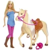 Mattel Poupées|Coffret Barbie Et Son Cheval