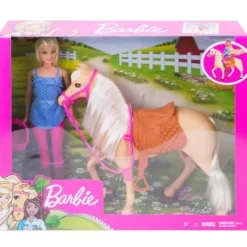 Mattel Poupées|Coffret Barbie Et Son Cheval