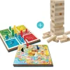 Zig Zag classic Jeux De Plateau|Coffret Jeux De Société En Bois - Chevaux Oie Et Tour Infernale