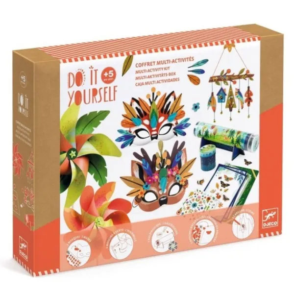 Djeco Coffret Multi-Activités Nature- Découpage, Collage, Pliage