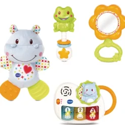 VTech Coffret Naissance - Eveil Des Sens Bleu- Coffret Cadeaux, Naissance