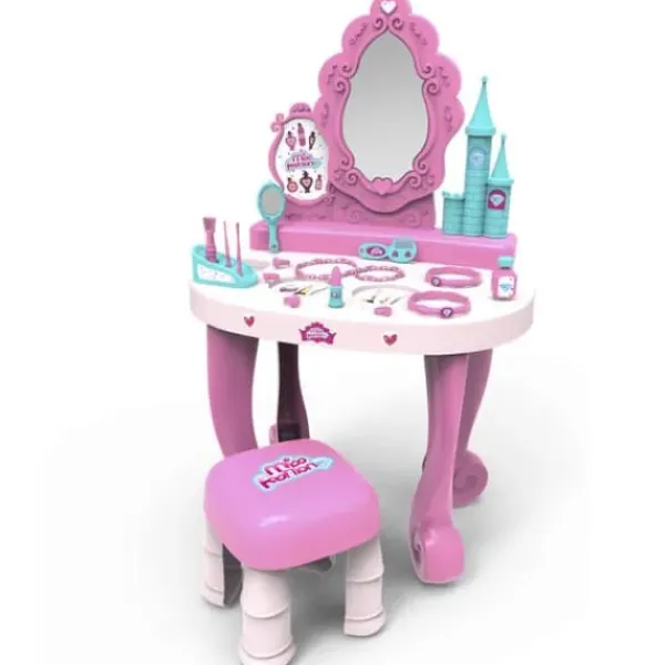 Miss Fashion Faire Comme Les Grands|Coiffeuse Princesse Et 16 Accessoires - 78 Cm