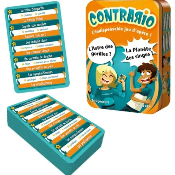 Asmodée Jeux De Voyage|Contrario Boite Metal