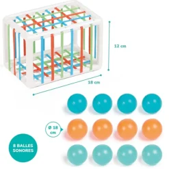 Ludi Cube De Manipulation Avec Balles- Jouets À Emboîter, À Empiler