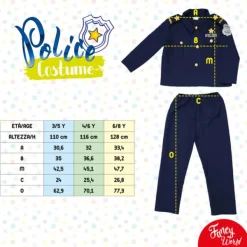 Fancy World Deguisement De Policier 6/8 Ans- Déguisements