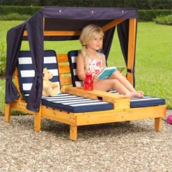 KidKraft Double Chaise Longue- Tables Et Chaises De Jardin