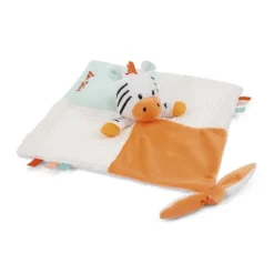Baby Smile Doudou Carre De Tissus Petit Zebre - Soft- Doudous