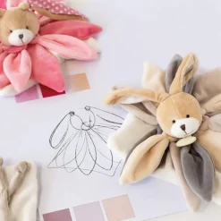 Doudou Et Compagnie Doudou Collector Lapin Taupe 28 Cm- Doudous