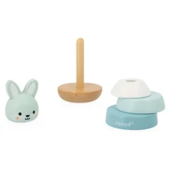 Janod Empilable Lapin - Partenariat Wwf®- Jouets À Emboîter, À Empiler