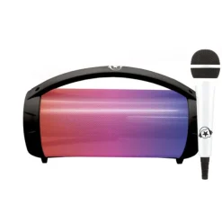 Music Star Enceinte Bluetooth Lumineuse Noir 50 Watts Avec Micro- Enceintes Bluetooth Et Casques Audio