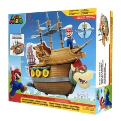 Jakks Pacific Figurines|Ensemble Mario Et Bateau Volant De Bowser