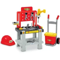 Ecoiffier Bricolage|Etabli Avec Caisse A Outils Et Diable