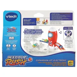 VTech Extension Marble Rush - Fusee Sons Et Lumieres- Constructions Magnétiques, Billes
