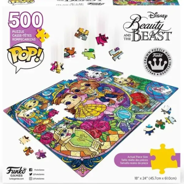 Funko Puzzles Enfants De 250 À 1000 Pièces|Pop - Puzzle 500 Pieces - La Belle Et La Bete