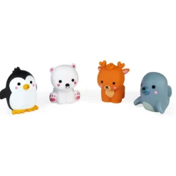 Janod Gicleurs Pour Le Bain 4 Animaux De La Banquise- Jouets Pour Le Bain