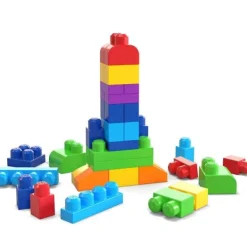 Mega Bloks Grand Sac De Construction 60 Briques - Bleu- 1Er Age