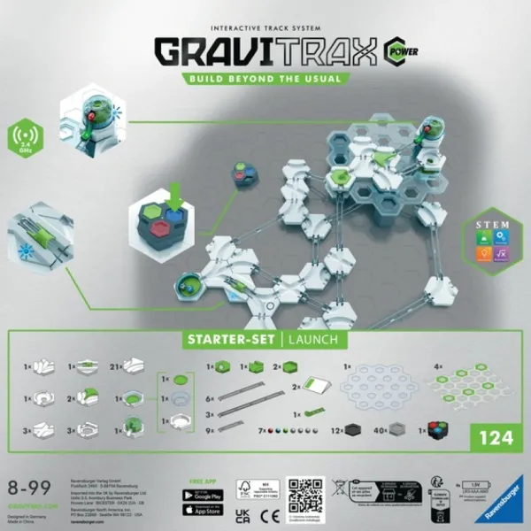 Ravensburger Gravitrax® Power Starter Set Launch- Constructions Magnétiques, Billes