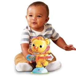 VTech Hochet Hula-Hoop P'Tit Lion A Ventouse- Hochets, Anneaux De Dentition
