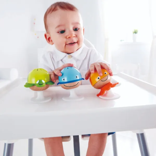 Hape Hochets Animaux Marins- Hochets, Anneaux De Dentition
