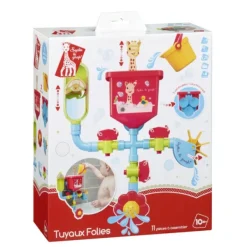 Vulli Jeu De Bain Tuyaux Folie Avec Hochet Maracas- Jouets Pour Le Bain