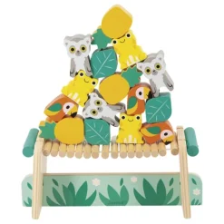 Janod Jeu D'Equilibre En Bois - Les Tropiques- Jouets À Emboîter, À Empiler