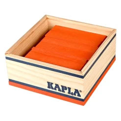 Kapla -40 Planchettes En Bois Orange- Planchettes Et Construction En Bois
